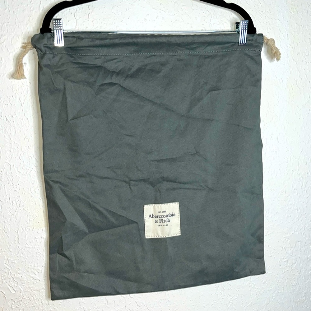 Abercrombie & Fitch Moss Green Shoe Dust Bag Rope